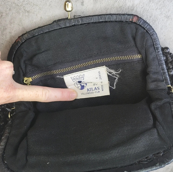 Vintage Princess Charming by Atlas Beaded Clutch Handbag Mid Century 50s 60s - Picture 6 of 11